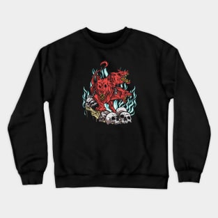 Hounds of Hell Cartoon Crewneck Sweatshirt